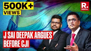 Same Sex Marriage: J Sai Deepak argues before CJI Chandrachud led bench in Supreme Court