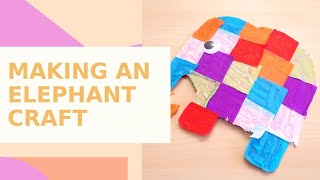 Craft for Kids: Crepe Paper Rainbow Elephant Tutorial