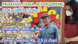 Pedagang Cimol Bandung Hampir 8 Jam gak bisa Duduk, Pembeli Gak Ada Putusnya | Bandung Street Food