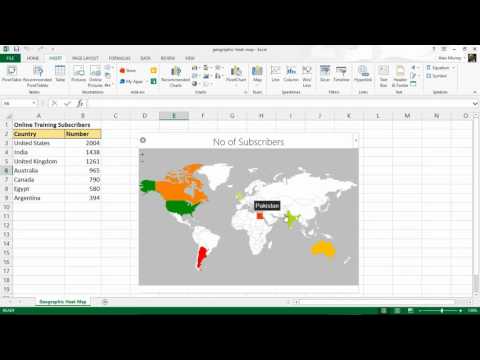 Create a Geographic Heat Map in Excel with a Free Add-In