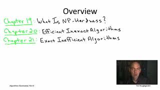 Algorithms for NP-Hard Problems (Section 19.0: Overview and Prerequisites)