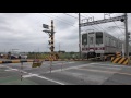 4k 大型踏切 東武東上線 東 第245号踏切道 big rail crossing ・ tobu tojo line tou dai 245 gou fumikiridou 2016.07.23