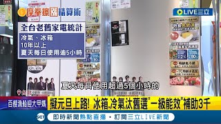 要換家電趕緊看過來! 冰箱.冷氣汰舊換新選\