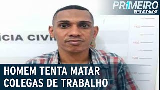 SP: homem tenta matar colegas de trabalho a facadas | Primeiro Impacto (09/12/20)