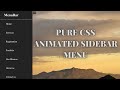 Sidebar Menu Using HTML & CSS Responsive | For Beginners | Tutorials Dev