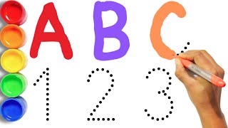 LEARN ABCD ENGLISH ALPHABETS AND NUMBER FOR KIDS  AND TODDLERS | ABCD | 1234