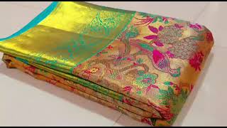 #pure #kanchipuram #wedding tissue silk #sarees 3d design 🛍️
