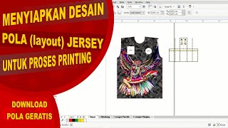 Cara menyiapkan desain pola jersey printing ukuran L