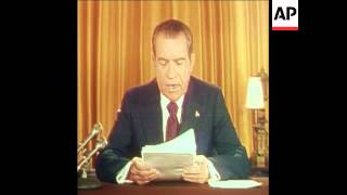 SYND 16-8-73 NIXON'S ADDRESS TO THE NATION ON WATERGATE SCANDAL