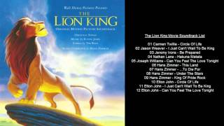The Lion King Movie Soundtrack List