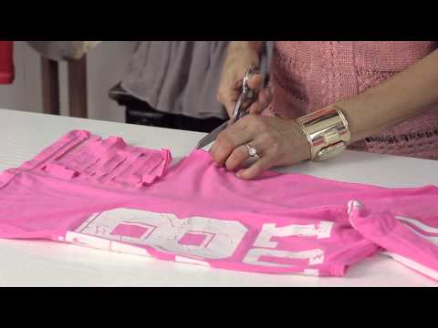 How to Cut T-Shirts to Look Torn : DIY Shirt Alterations How to Cut T-Shirts to Look Torn : DIY Shirt Alterations