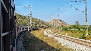 LALLAGUDA WAP-7  with Prashanthi Express  18464 curves spots | Saranga Rail Films