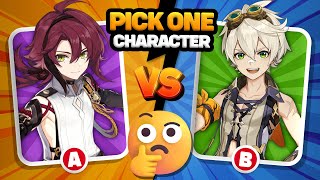 PICK ONE ✅ , KICK ONE ❌ [100 GENSHIN CHARACTERS] 🔥INSANE DIFFICULTY🔥