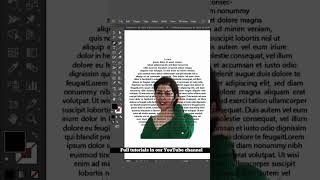 Wrap Text in Illustrator #adobeillustrator #TextWrap #GraphicDesign #IllustratorTutorial