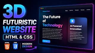 🔥 SMOOTH SCROLL 3D Animated Website Design ✨ | CSS & JavaScript Magic