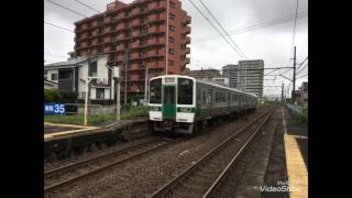 2017/08/12　東北本線臨時快速仙台行　719系H-41編成　南仙台駅到着