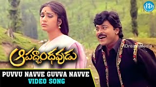 Puvvu Navve Guvva Navve Video Song | Aapathbandhavudu Songs | Chiranjeevi - Meenakshi Sheshadri