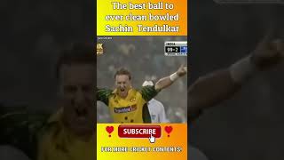 The best clean bowled Sachin Tendulkar 👏 | #cricket #shorts