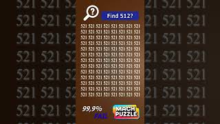 Find 512 where? | Brain Teaser IQ Test #shorts #different #puzzles #opticalillusion #quiz