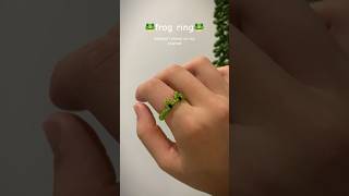 frog ring tutorial beads #diy #beadstutorial #beadmaking #jewelrytutorial #ring