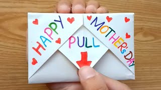 DIY - SURPRISE MESSAGE CARD FOR MOTHER'S DAY | Pull Tab Origami Envelope Card | Mother's Day Card