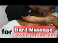 Hard Massage for Lower Back Pain || No Talking