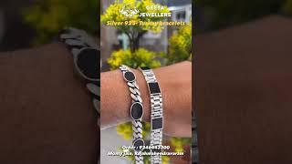 Premium designs of Silver Mens Bracelet 925 m  order :9346443300 #silver #silverbracelet #bracelet