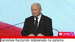 Jarosław Kaczyński odpowiada na pytania dziennikarzy #pis #kaczyński #news