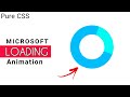Create Microsoft loading Animation without using SVG | Pure CSS