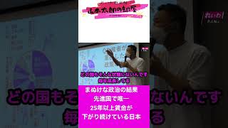 【失われた30年】先進国で唯一賃金が下がり続けている日本 #自民党 #アベノミクス #山本太郎 #岸田首相 #れいわ新選組