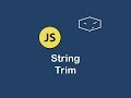 string trim in javascript