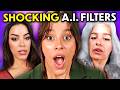 Girls & Guys React To A.I Camera Filters (Bold Glamour, Old Age, Bella Hadid Filter)