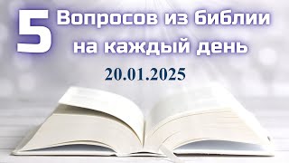 Вопросы по Библии || Библейская викторина на каждый день