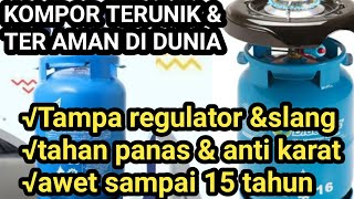 KOMPOR BLUE GAZ NKD KOMPOR TERUNIK DI DUNIA,TAMPA REGULATOR,TAMPA SLANG,DRAT ULIR LEBIH AMAN\u0026NYAMAN