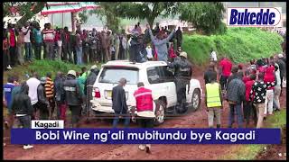 Bobi Wine ng’ali mubitundu bye Kagadi