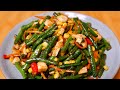 simple way to cook long beans :: Simple but it tastes really delicious #delicious #food #cooking