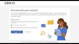 How to create an Ebsco Research Account
