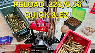 Reloading 223 and 556 Quick \u0026 EZ with Lee Six Pack Pro 6000