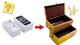 DIY ORGANIZER USING MOBILE BOX - DIY Jewellery box/Organizer