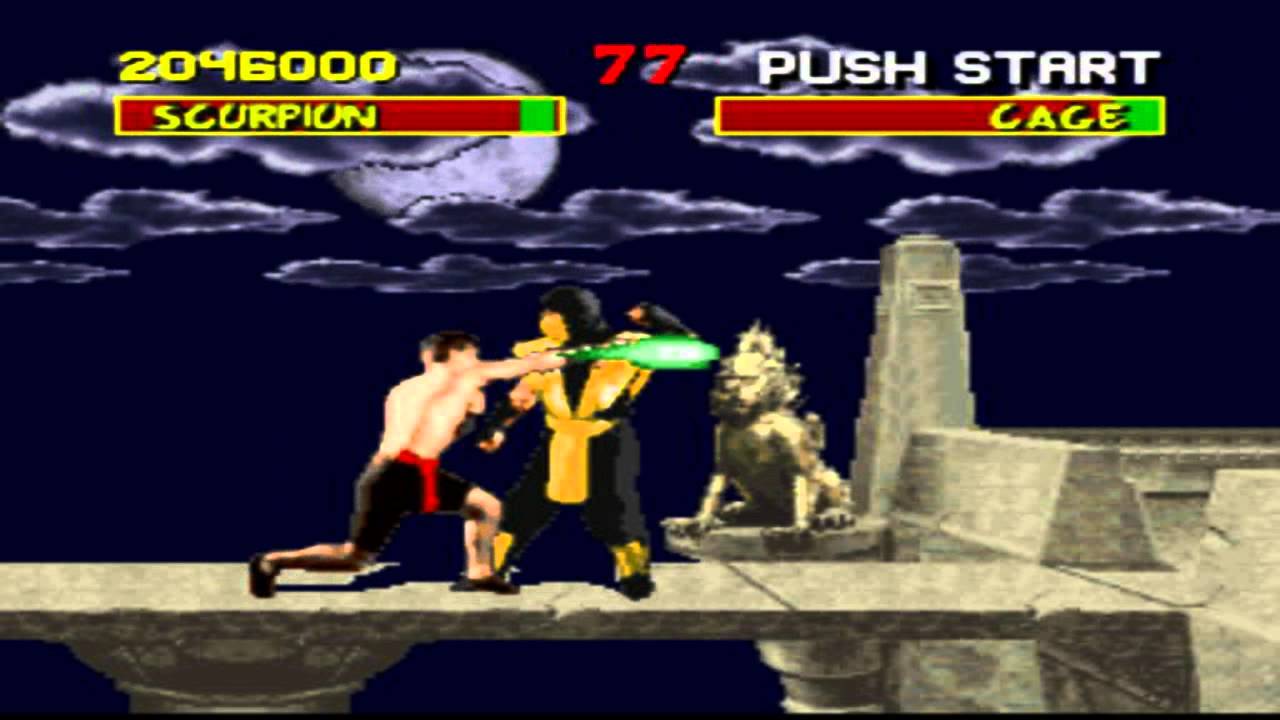 Mortal Kombat 1 Playthrough (Super Nintendo) - SCORPION VS JOHNNY CAGE ...