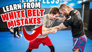 I BEAT UP A White Belt... For Your Education | BJJ Rolling Commentary