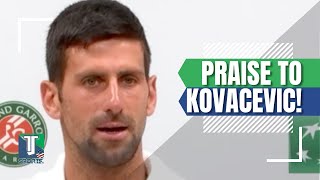 Novak Djokovic FULL OF PRAISE for young Kovacevic after French Open showdown