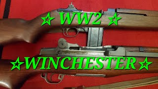 ☆WW2 Winchester Battle Rifles☆M1 Garand \u0026 M1 30 Carbine US American Rifle Guns ww2 All Original