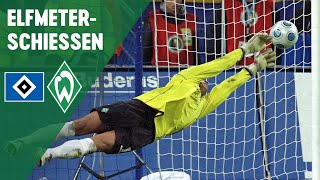 DFB Pokal: Tim Wiese wird  Elfmeter-Killer | Hamburger SV - Werder Bremen 2:4