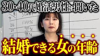 【絶望】男性が30代の女性を希望する割合はたったの○%です。