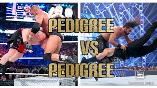 WWE-Pedigree vs Pedigree Seth Rollins vs Triple H