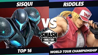 SWT Championship Top 16 - Sisqui (Dark Samus) Vs. Riddles (Terry) SSBU Ultimate Tournament