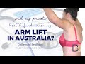 Will my private health fund cover my arm lift in Australia ( MBS item number info )