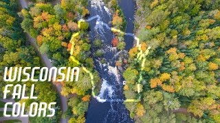Wisconsin Fall Colors - Autumn Aerial Footage from Around the State