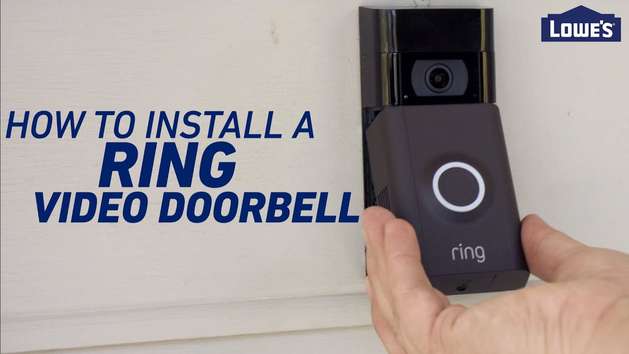 How To Install A Ring Video Doorbell - YouTube